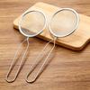 Stainless Steel Colander for Filtering Soy Milk, Juice, Kitchen Strainer, Noodle Cooking Ladle, Empty Handle Oil Net, Oil Straining Net, Filtering Net