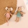 Kawaii Fabric Mouse Doll Thumb Doll Toy Cute Angel Wings Mouse Dolls Toys Soft Plush Toy Home Decoration For Kid Gifts