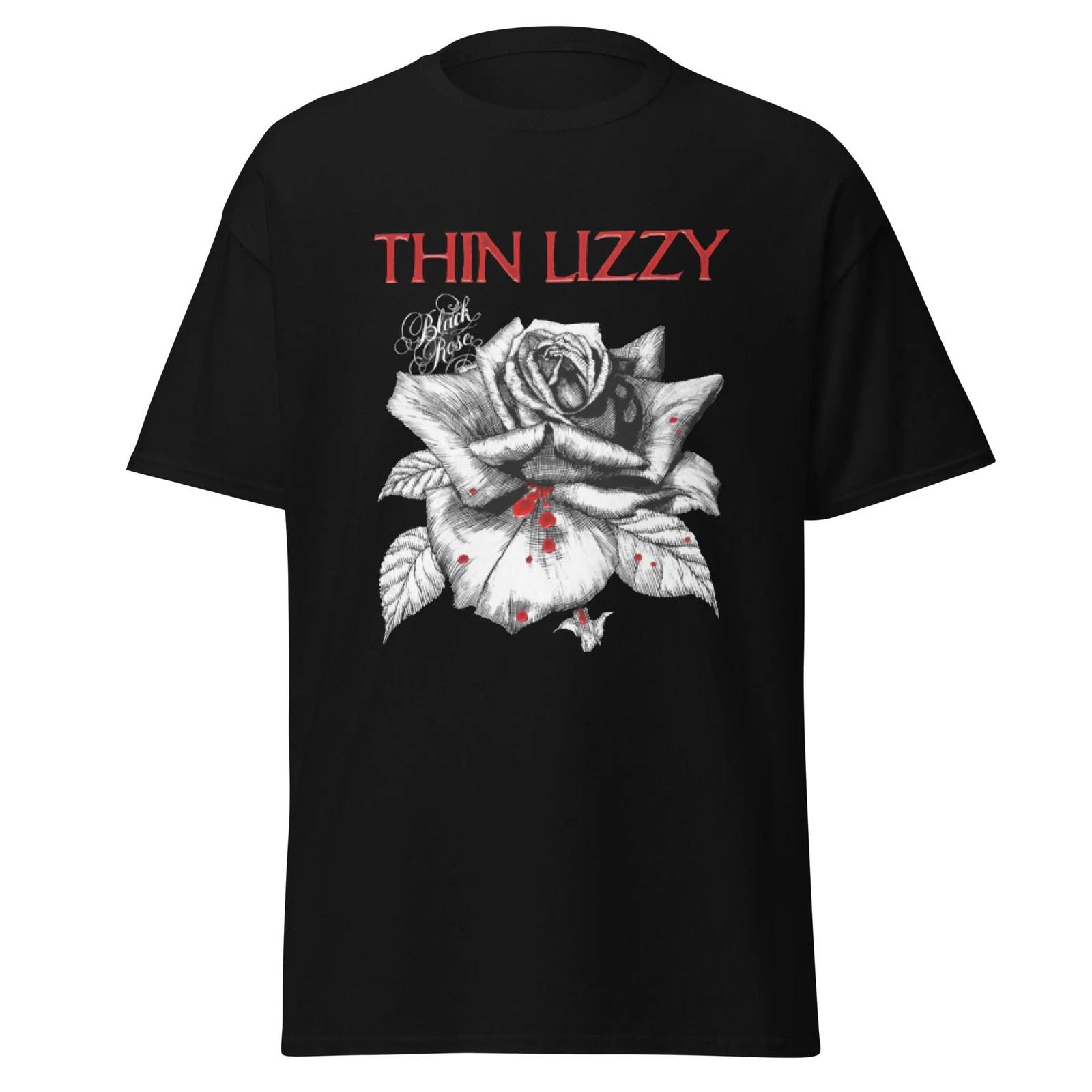 Thin Lizzy - Black Rose Jumbo Print T Shirt XL