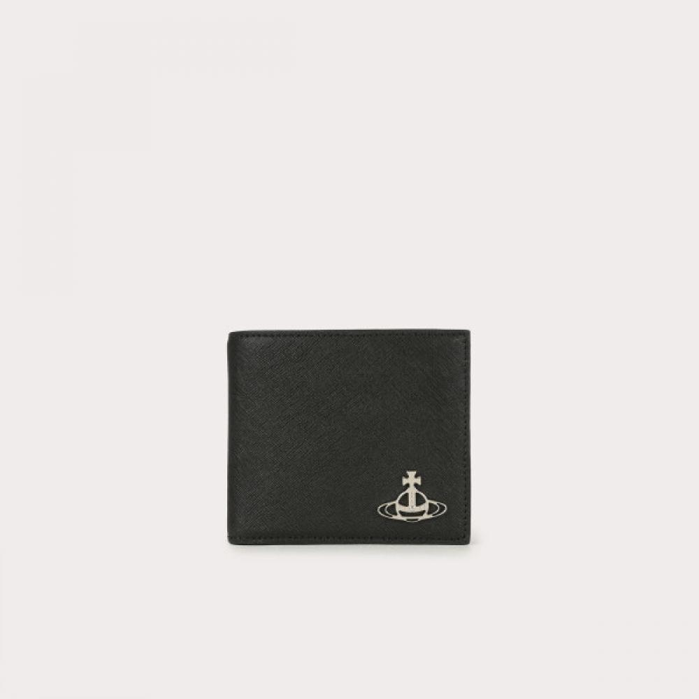 

Vivienne WeStwood Saffiano Leather Men S Bifold Wallet blacks
