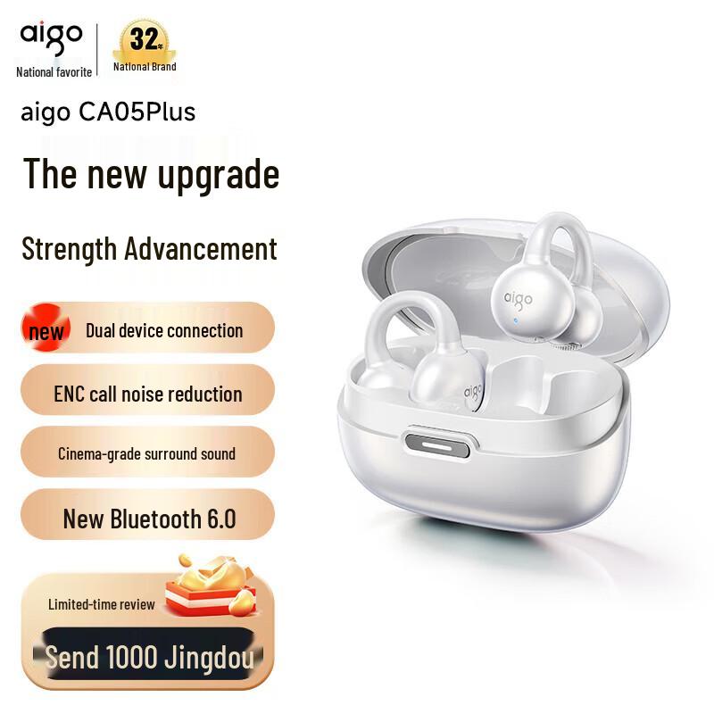 

aigo CA05plus Wireless Bone Conduction Concept Ear Clip Headphones