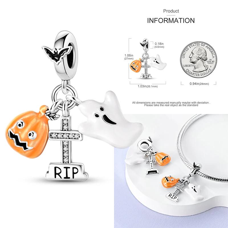 Christmas Charms Copper Elk Santa Claus Bead Snowflake Bell Snowman Charm Fit Original Bracelet Diy Jewelry