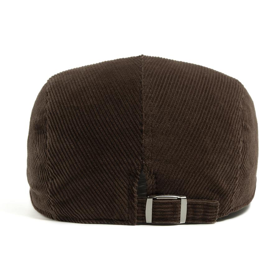 Fashion Corduroy Splicing Cloth Men Women Beret Spring Autumn Thick Warm Women's Flat Hat Vintage Casual Newsboy Cap Unisex