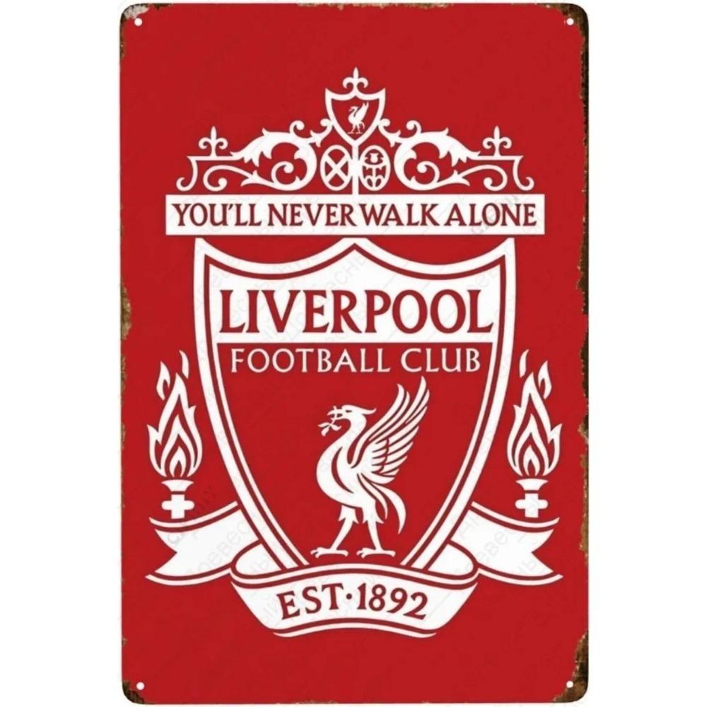 

Ливерпуль-Винтажная жестяная табличка с логотипом кафе-бара-ночного клуба 20*30см