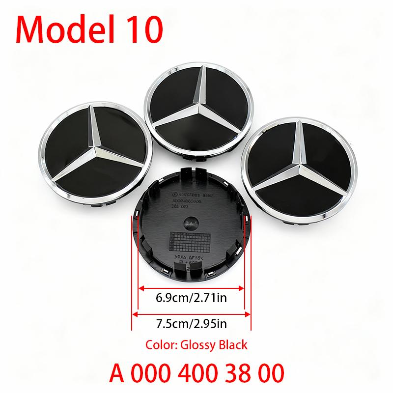 4Pcs 60mm 75mm Car Wheel Center Logo Badge Hub Cap For Mercedes Benz W211 W205 W213 W203 C218 A207 CLA CLS E Class Accessories