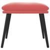 Footstool Pink 45x29.5x35 Cm Velvet