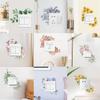Plant Flower Switch Sticker Long Lasting Green Leaves Plants Sticker Multiple Styles   Wall Decor