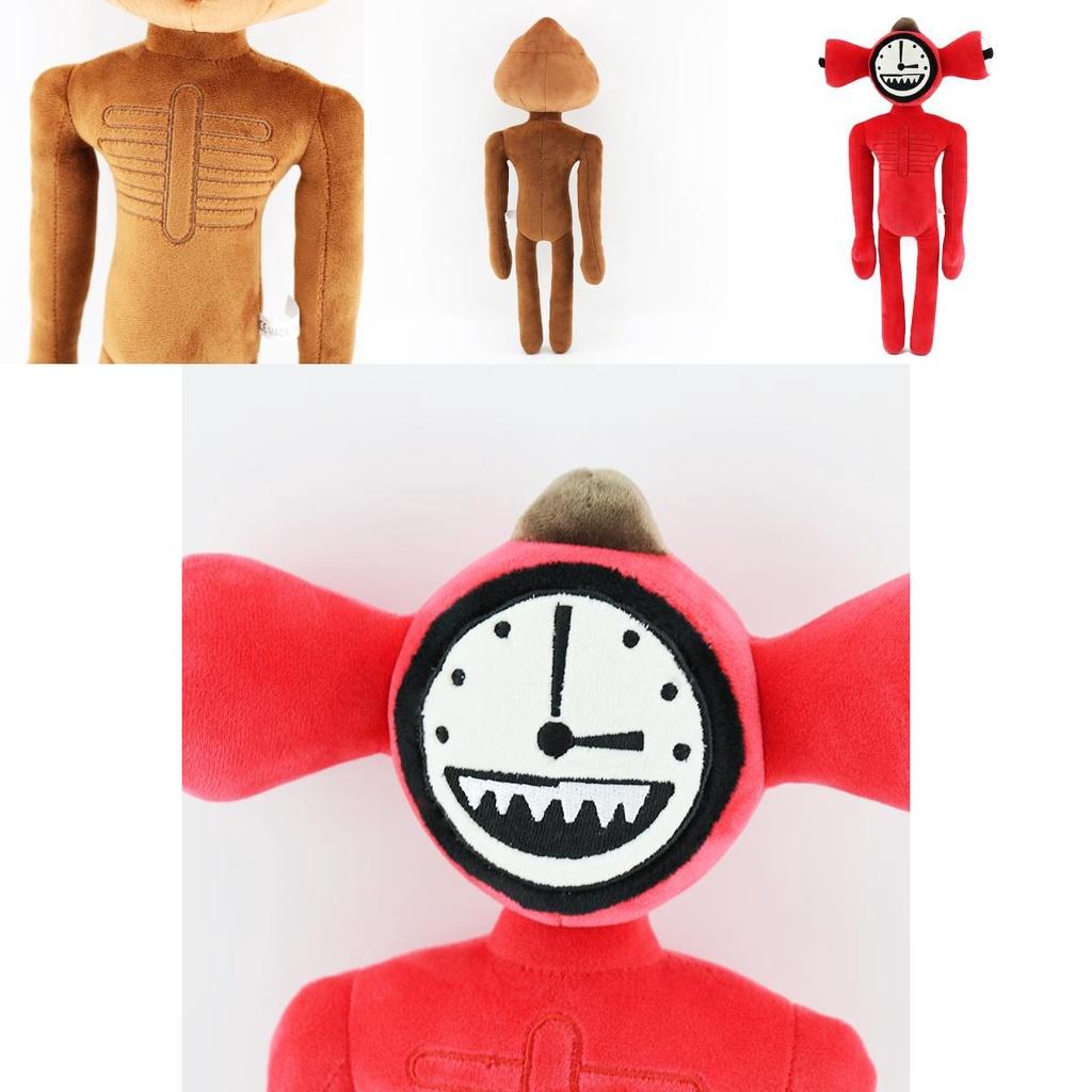Siren Head Horror Plush Toy Featuring Adorable Big Mouth Clock Poop Monster Design For Kids