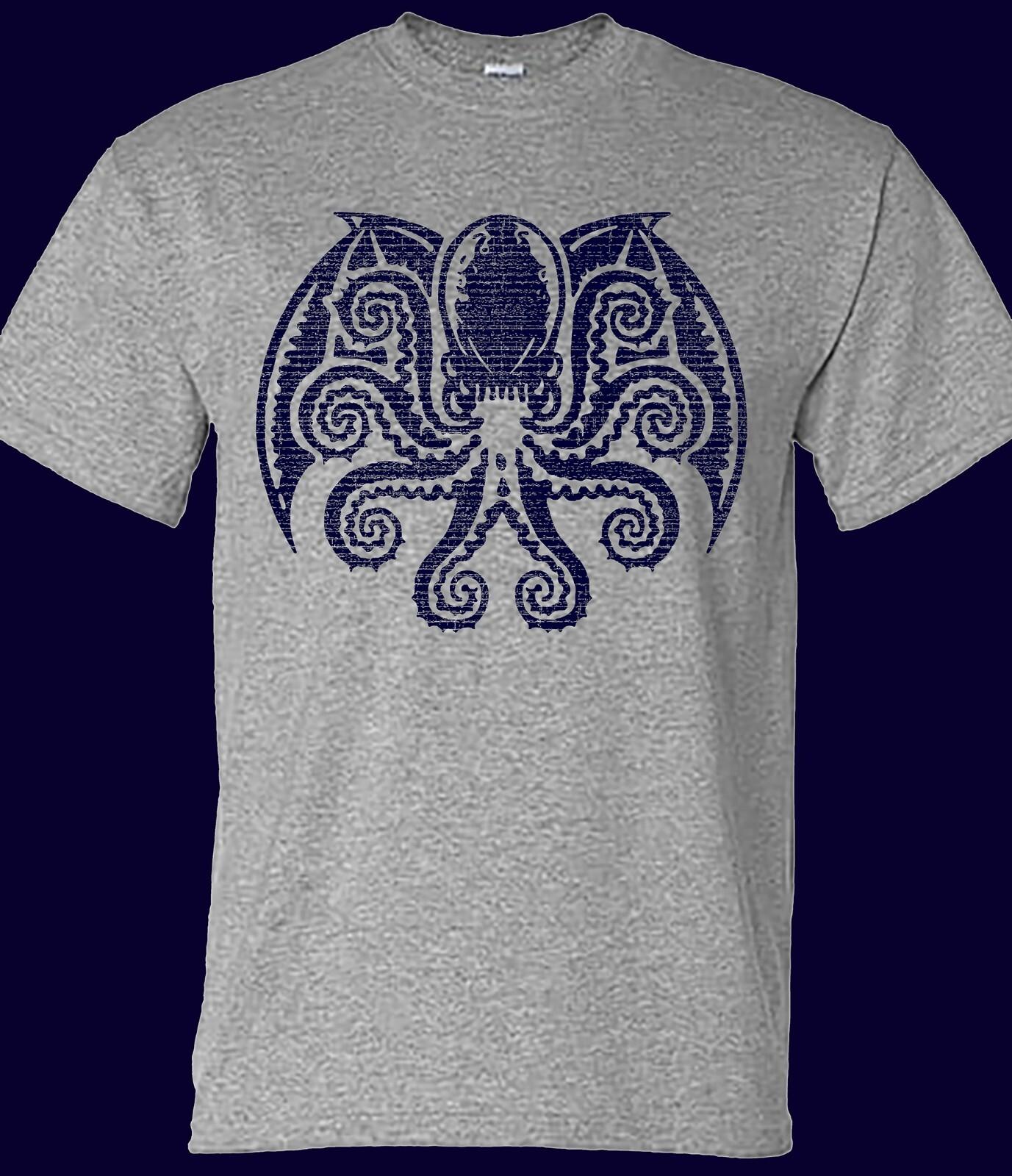 HP Lovecraft Cthulhu distressed look T-shirt S