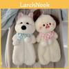Lindo Portalápices de Perro de Peluche con Diseño de Bufanda Para Niñas y Estudiantes