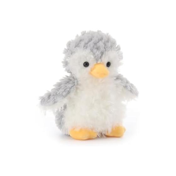 Apricot Lamb Gray Plush Penguin Stuffed Toy, Soft and Cute, Fluffy Gray Penguin 20cm Suitable for Boys and Girls