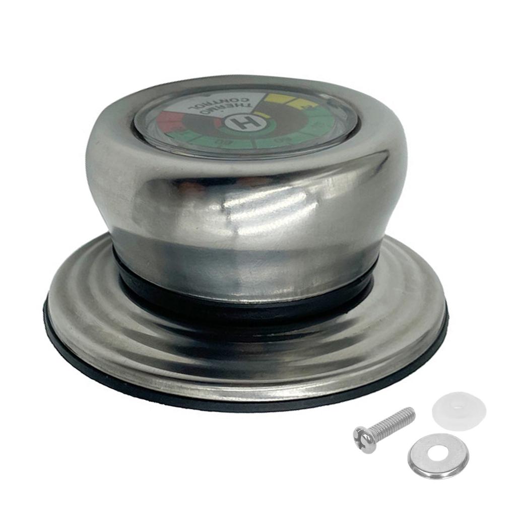 Stainless Steel Thermometers Lid Knob High Accuracy Temperature Monitoring Heat Resistant for Pot Pan Pressure Cooker
