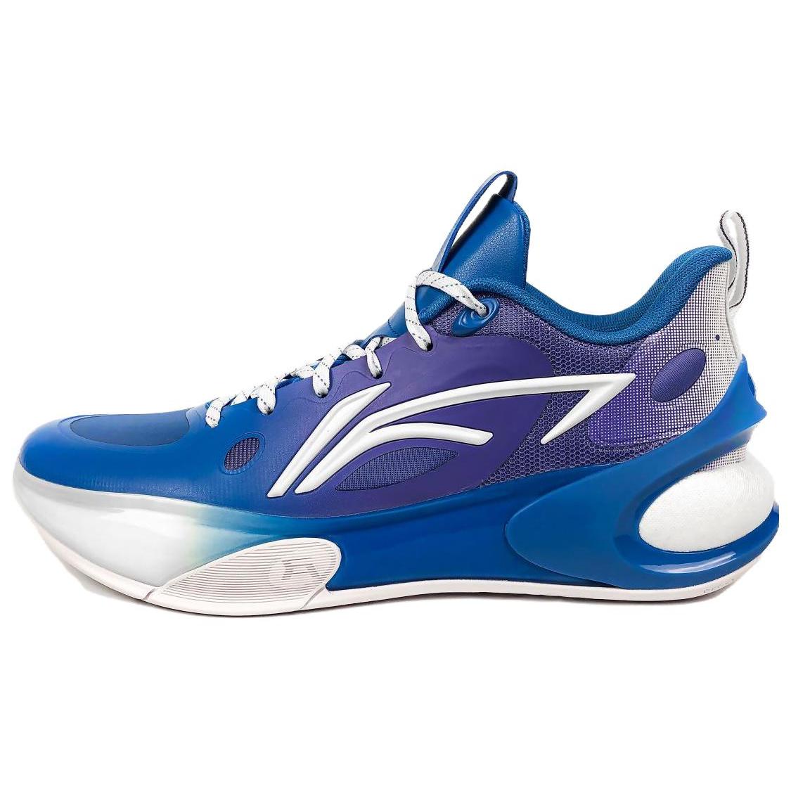 

LINING YuShuai 17 LOW Basketball Shoes Men Low Top Blue/White/Purple 43.5