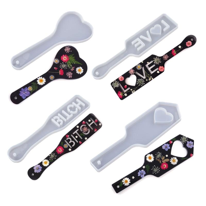Diy Handmade Products Slap Paddles Ornament Silicone Mold Scented Gypsum Ornaments Drop Glue Resin Mold for Decoration
