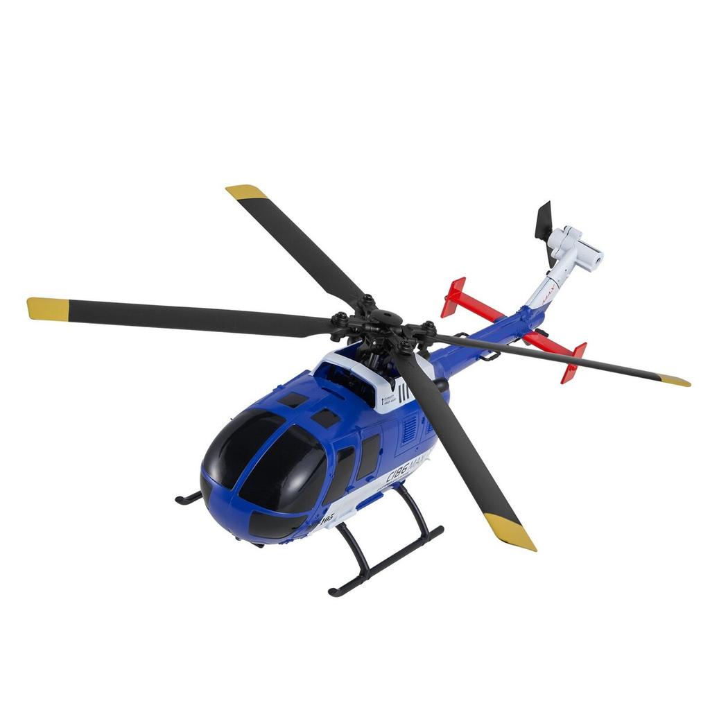 RC-Hubschrauber, 2,4 GHz 4-Propeller Fernsteuerungs-Hubschrauber mit 6-Achsen-Gyroskop, 4-Kanal RC-Flugzeug für Anfänger, LED-Licht & Ein-Tasten-Start/Landung,
