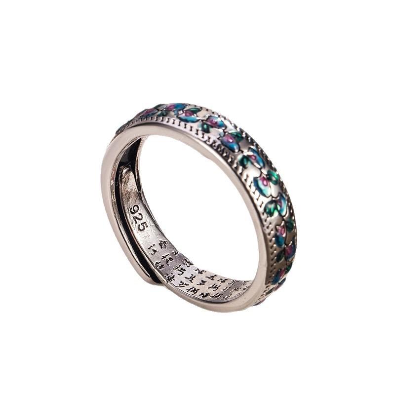 Xiaomi BF CLUB 925 Sterling Rings for Women Simple Geometric Handmade Irregular Retro Retro Butterfly Ring Allergy For Birthday Gift
