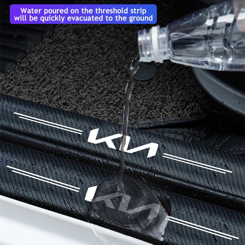 Car Door Sill Sticker Scratch-resistant Protective Strip For KIA EV6 Stinger RIO Sorento Picanto Ceed K5 Sonet Forte Cerato Niro