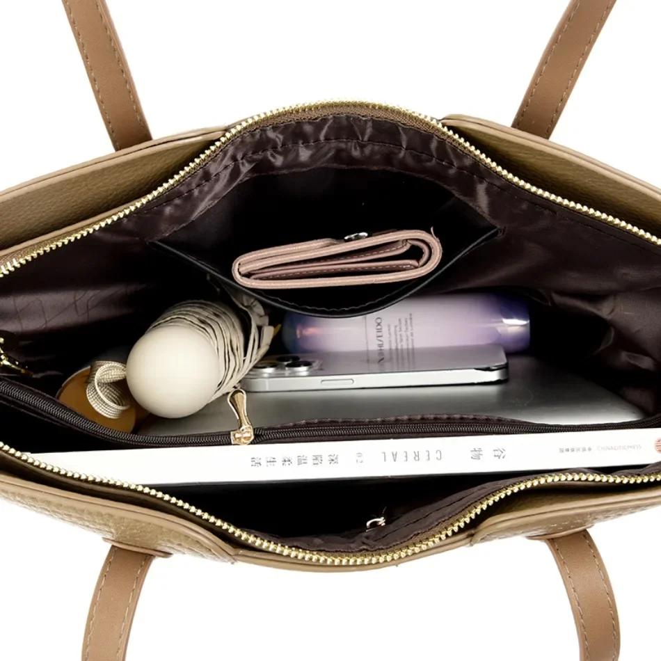 Genuine Brand Women Bags Designer High Quality Soft Leather Large Women Shoulder Bag Messenger Handbag Shopping Messenger