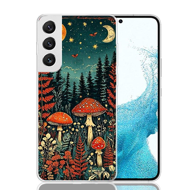 Colorful Mushroom For Samsung Galaxy S25 S24 S23 S22 Ultra Phone Case S21 Plus S20 FE S10 + S25Edge Fundas Cover Coque S25 S24 S