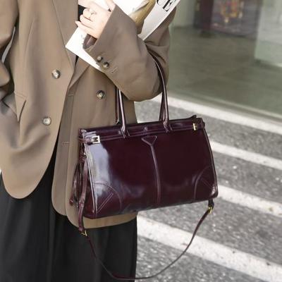 Bolsa de mão transversal, cera oleada, axila, vintage, um ombro, inclinação, straddle, bolsa de bicicleta para deslocamento