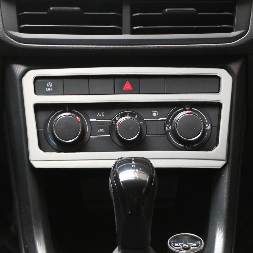Voor VW Volkswagen T-Cross Tcross 2018 - 2025 Middenconsole Sticker AC Knop Paneel Frame Trim Cover Interieur Accessoires