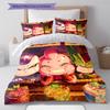 Set Copripiumino Trapuntato con Fantasia Cartone Animato Federa Decorazione per la Casa Regalo di Compleanno (1 * copripiumino + 2 * federa, senza nucleo)
