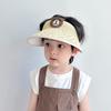 Children's Sun Protection Hat Summer Empty Top Sun Hat Boys and Girls UV Sun Hat Cartoon Straw Woven Hat Cool Hat
