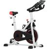 Exercise Bike, 8kg Flywheel Stationary Bike Indoor Cycling Machine with Adjustable Resistance Seat Handlebar, White
