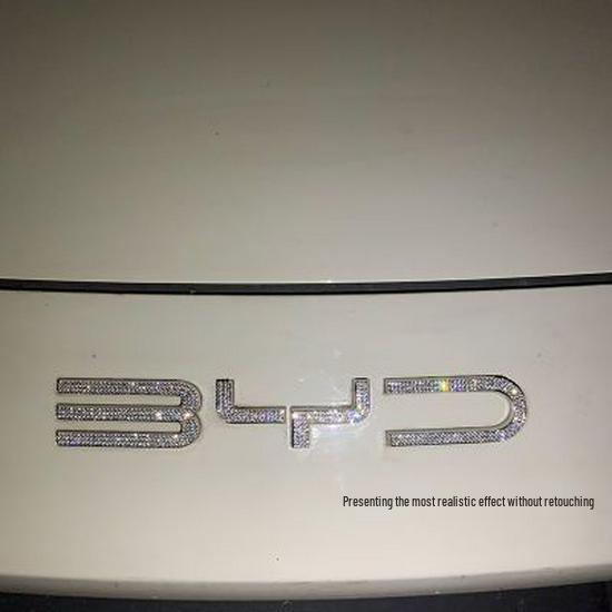 BYD Qin Yuan Dolphin Seal Destroyer Emblem Rhinestone Car Sticker