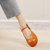 Fashion GKTINOO Retro Genuine Leather Round Toe Summer Slippers Women's Shoes 2025 New Outside Leisure Slip-on Sandals