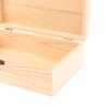 Rectangular Wooden Storage Box Organizer Wooden Storage Case Simple Storage Container Dust-Proof With Lock Jewelry Box Case