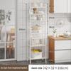 Multi-layer Kitchen Storage Shelf with Wheels - Punch-free Microwave Oven Rack & Vegetable Sundries Organizer