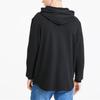 Puma Solid Color Casual Drawstring Hoodie Unisex Hoodies Black 582678-01