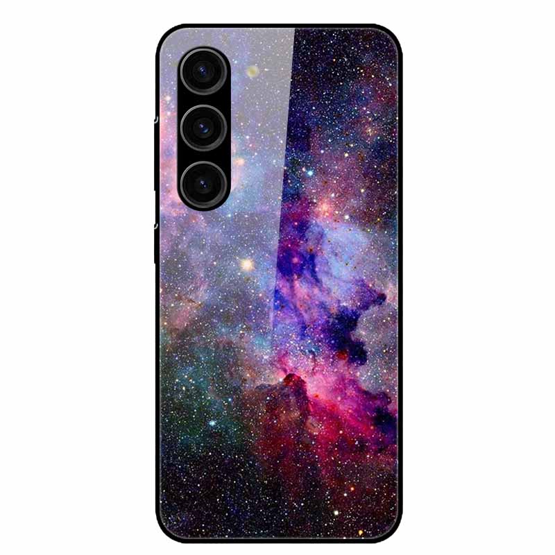 For Samsung Galaxy S25 Plus Case Tempered Glass Hard Phone Cover for Samsung S25 Ultra 5G Back Cases for GalaxyS25 S 25 S25Plus