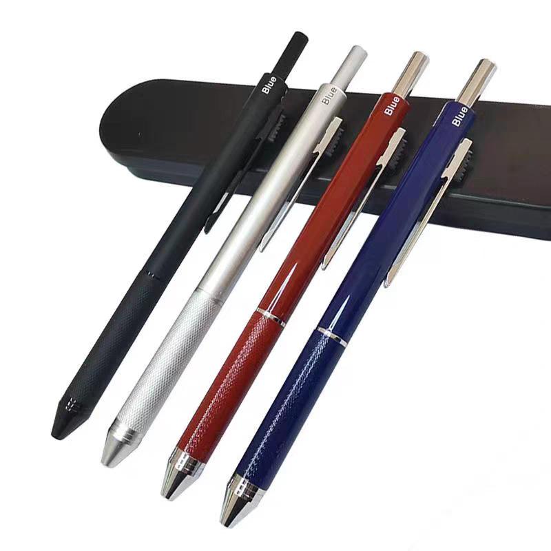 Multifunctional Gravity Sensor Metal Pen: 4-in-1 Ballpoint & Mechanical Pencil for Students, Multicolor