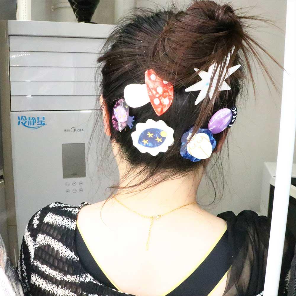 Ball Eggplant Ins Hair Clips Hair Side Clips Star New Headwear Women Hairpins Mushroom Korean Duckbill Clips Acetate Hair Clips