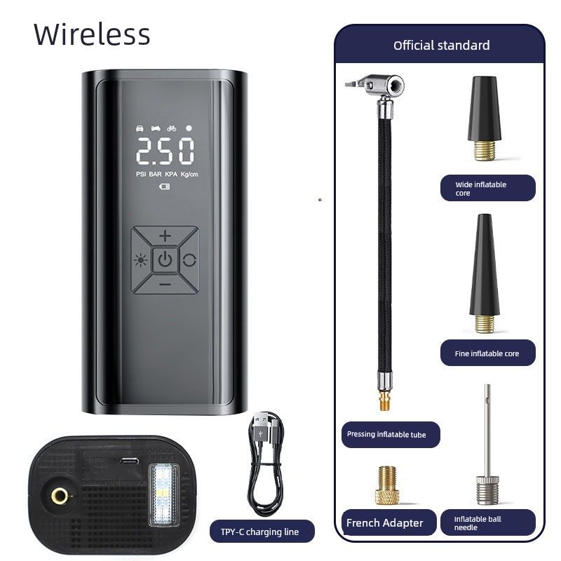 New Arrival Vehicle Air Pump Automobile Air Pump Portable Air Pump Electric Air Pump Outdoor Wireless Model [Standard]