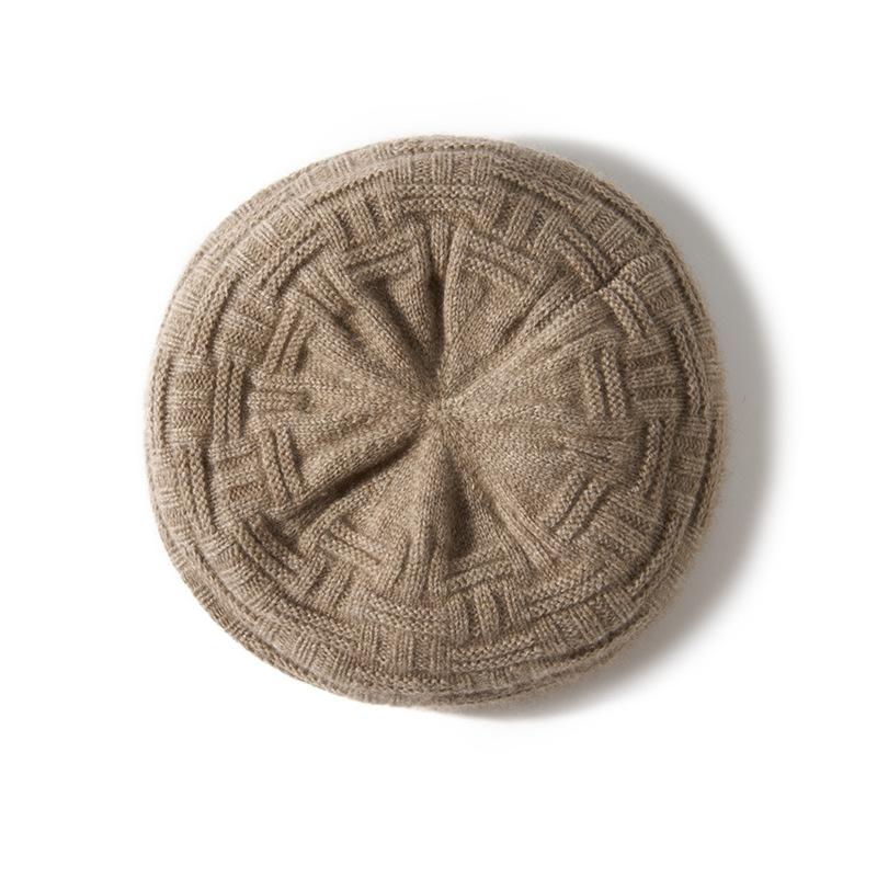 

Кашемировый Осенне-Зимний Новый Стиль Женский Высококачественный Вязаный Уличный Ветрозащитный и Теплый Модный Вязаный Повседневный Берет One Size