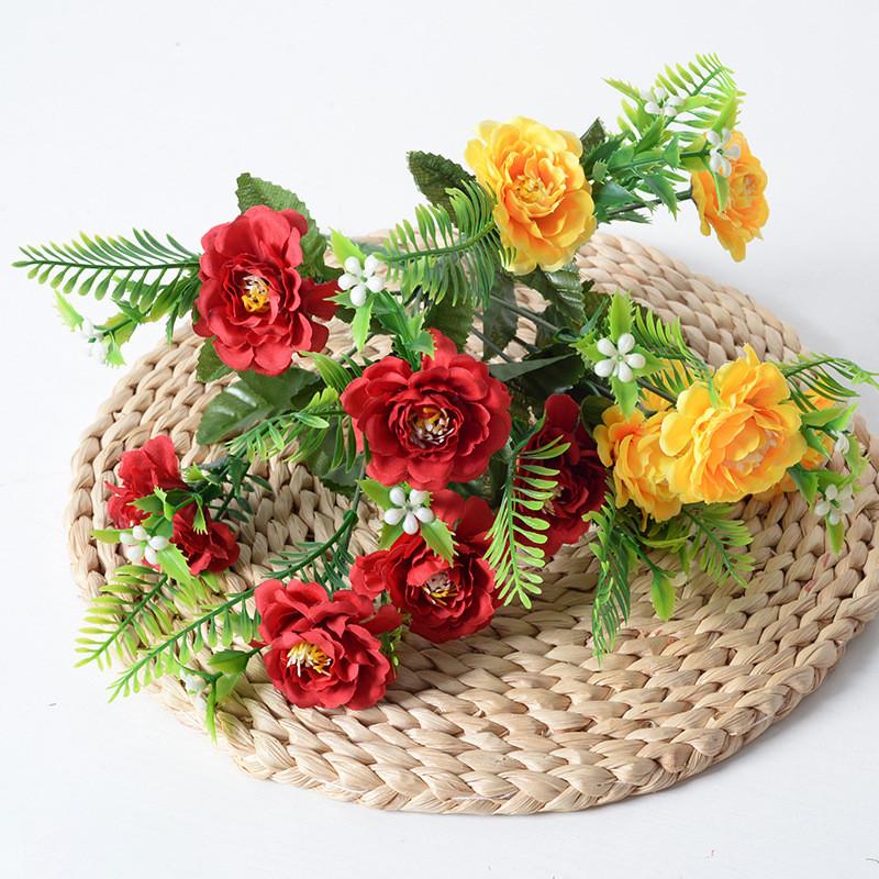 Artificial Chrysanthemum Wedding Decor With Lifelong Faux Flowers For Outdoor Celebrations