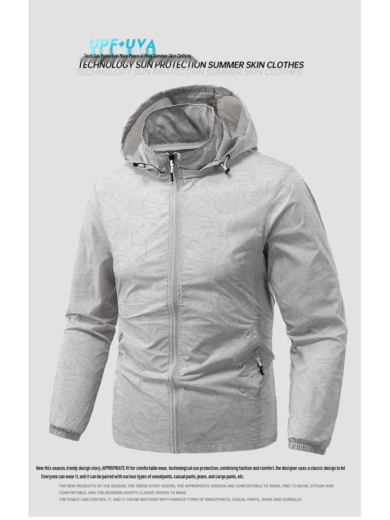 Men's Breathable Ice Silk UV Protection Summer Fishing Jacket