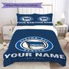 Custom Name Hertha BSC Pattern Bedding Uilt Set Uilt Cover Pillowcase Home Decoration Birthday Gift (1*duvet Cover+2*pillowcase Without Core)