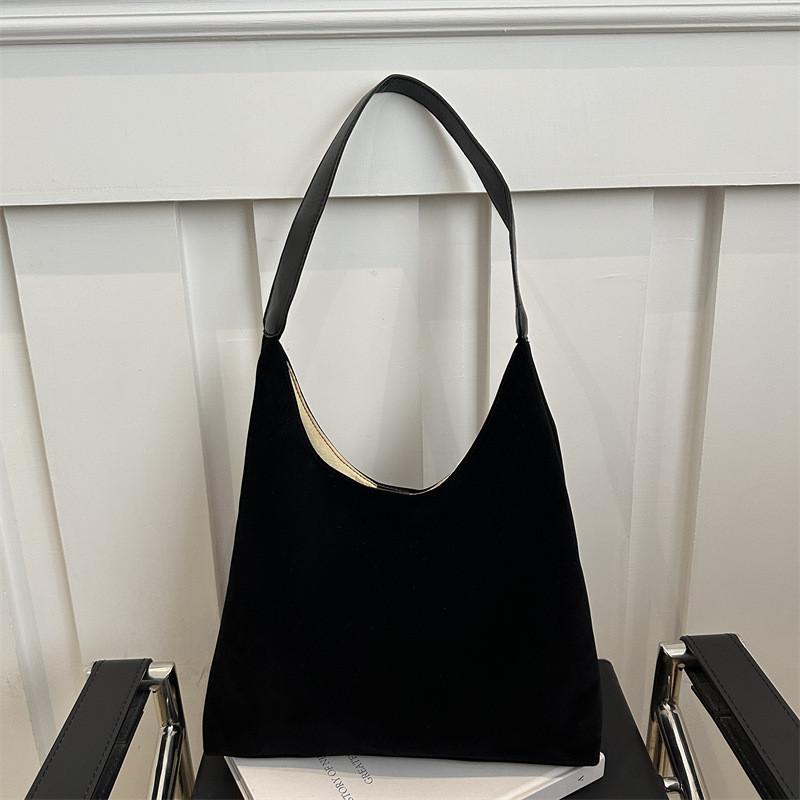 Stylish Casual Simple Women's Large Capacity Tote Bag In Chic Black Brown Colors