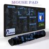 LINUX Shortcut for Unix Programmer Pad Gaming XXL Nonslip Laptop Cute Cats Cartoon Desk Mats Keyboard Accessories Student Gifts
