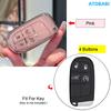 Kristall-Stil TPU Auto Schlüsselhülle Tasche für Jeep Grand Cherokee Renegade Compass Dodge Durango Charger Challenger Srt Chrysler