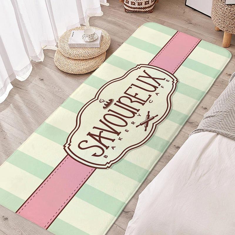 Teppich für Schlafzimmer Bäckerei Schlafraum Lustige Fußmatte Eingangstür Fußmatte Rutschfest Raum Boden Teppiche Moderne Heimdekoration
