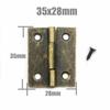 Decorative Mini Brass Cabinet Hinges 10 - 25PCS, Small Hardware for Jewelry Boxes Wine Cabinets Small Cabinet Doors