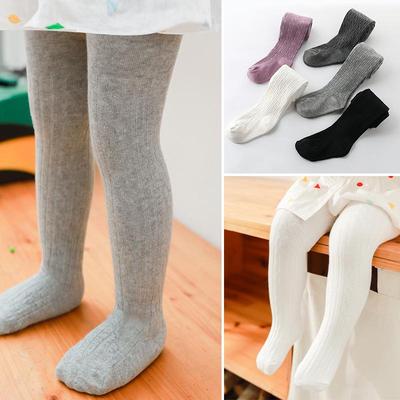 Frühlings- & Herbst-Baumwoll-Baby-Leggings: Kniehohe Strumpfhosen für kleine Mädchen - Einteilige Oberbekleidung