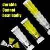1 pz palla da badminton palla da badminton in plastica durevole palla da badminton in nylon per studenti giallo bianco durevole