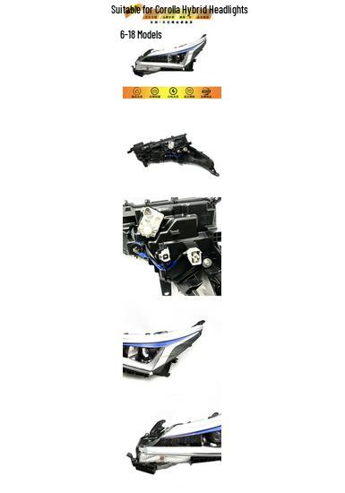 Corolla Hybrid LED Front Headlight (Semi-Assembly) for 2016-2018 Models Right side - Premium
