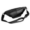 Fashion Internet Celebrity Fanny Pack High Quality First Layer Cowhide Black Fanny Pack Genuine Leather Satchel Men'S Genuine Leather Fanny Pack